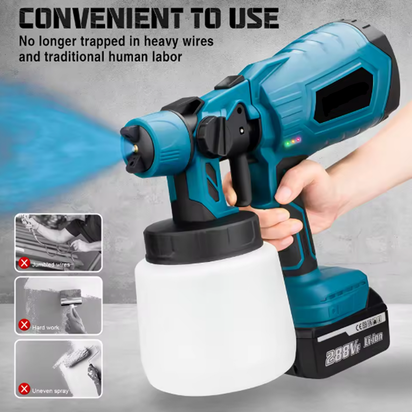 FixerHammer™ High-pressure Cordless Paint Sprayer